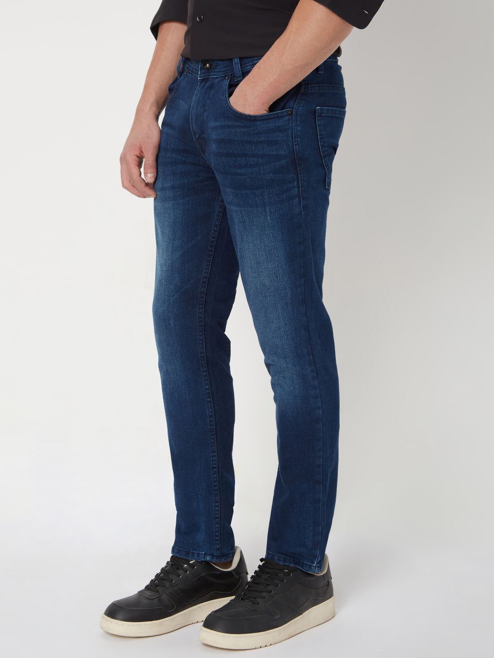 Deep Indigo Blue Super Slim Fit Originals Stretch Jeans