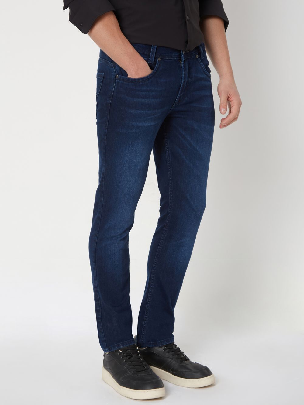 Dark Indigo Blue Super Slim Fit Originals Stretch Jeans