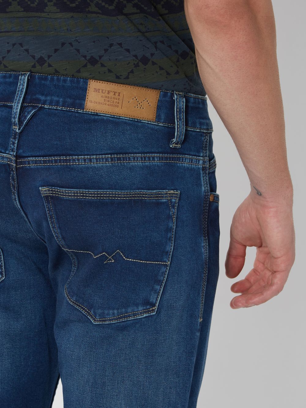 Buy Tinted Straight Fit Originals Stretch Jeans Online at Muftijeans
