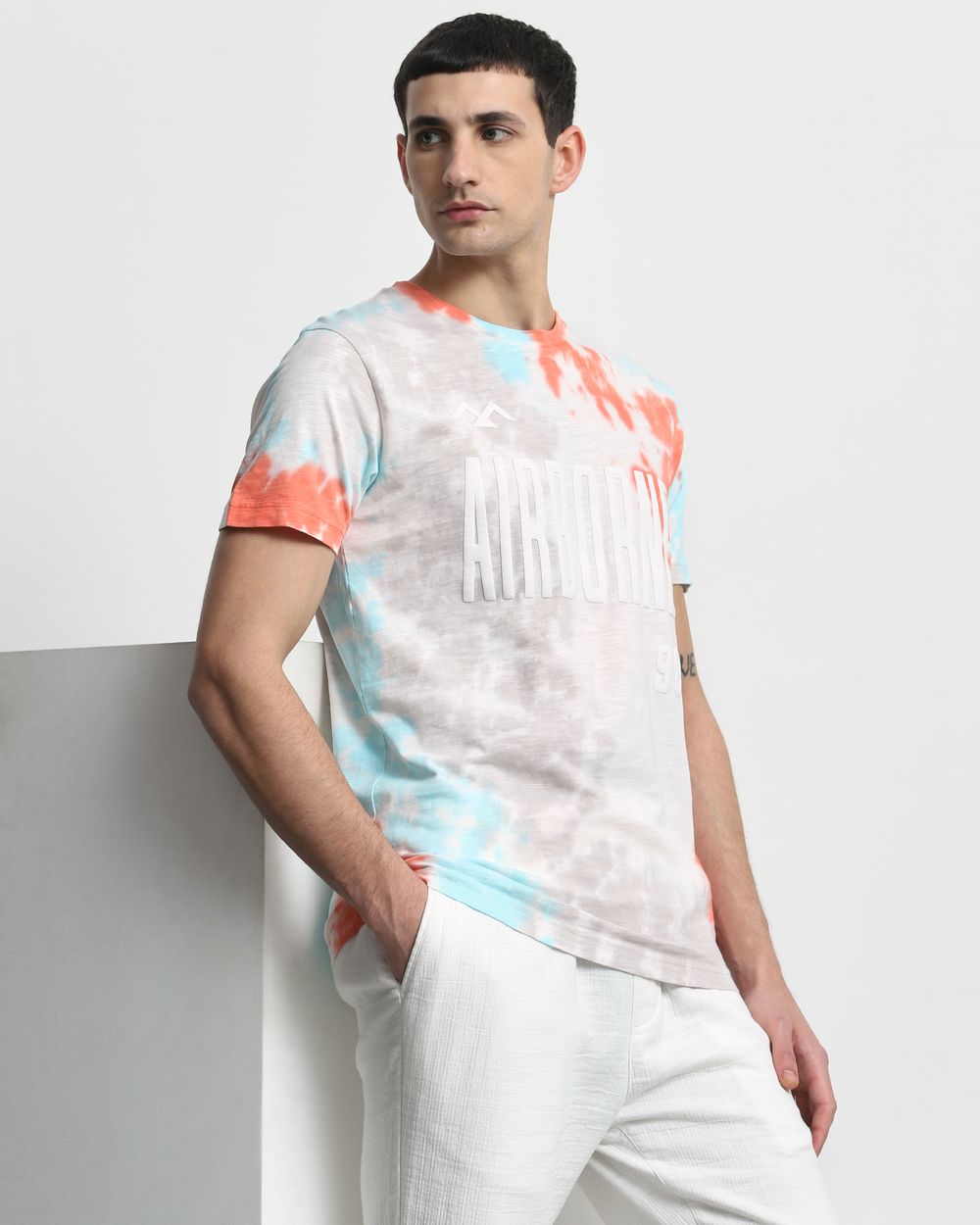 Multi Tie-Dye Slim Fit T-Shirt