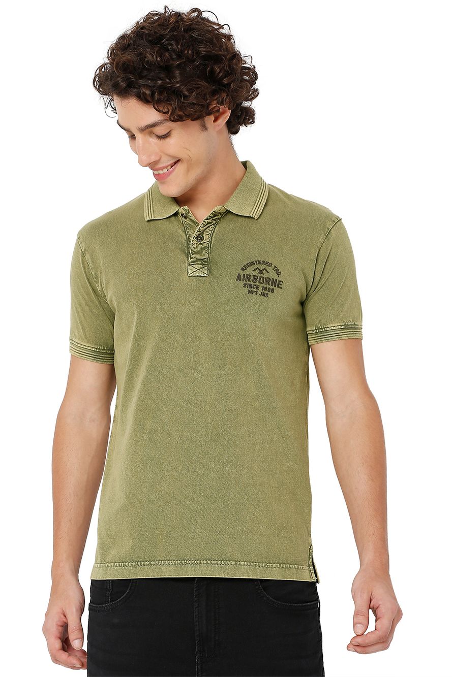 Olive Military Polo