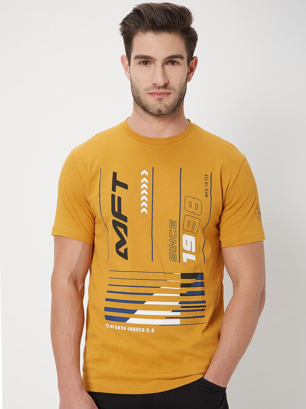 Mustard Graphic Print T-Shirt
