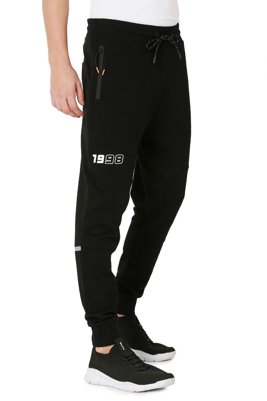 Black Knitted Track Pants
