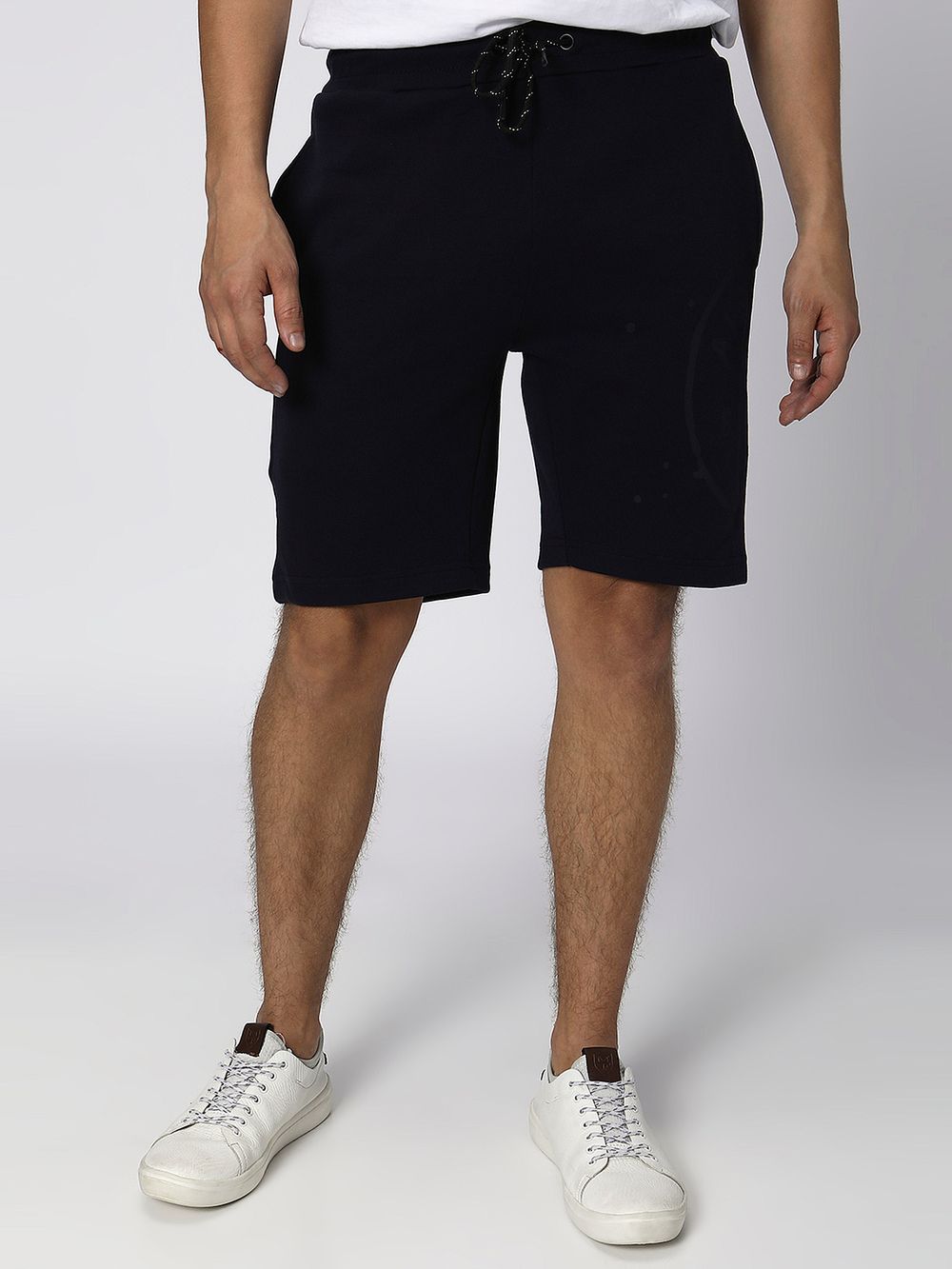 Navy Athleisure Shorts