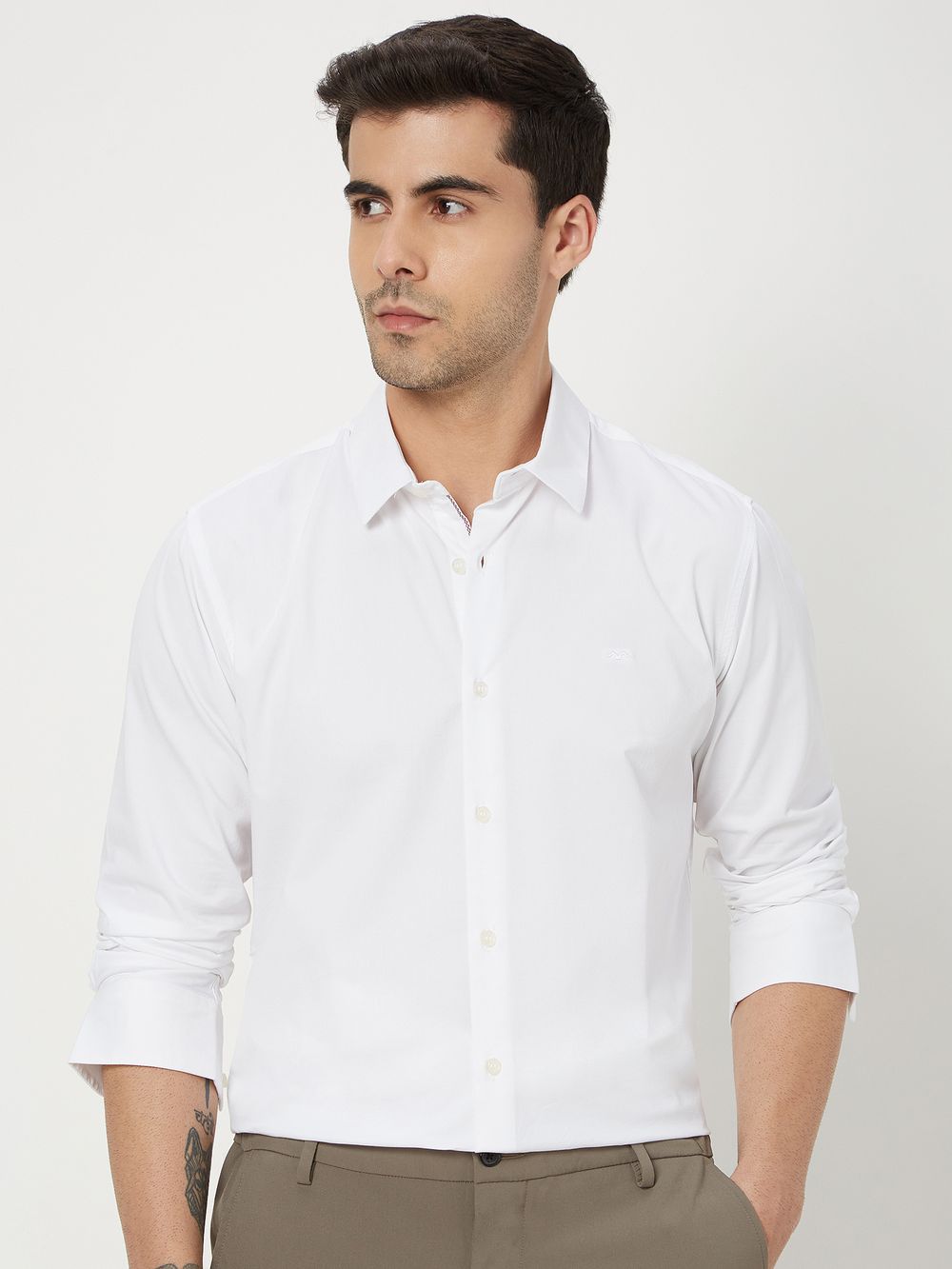 White Lightweight Stretch Shirt
