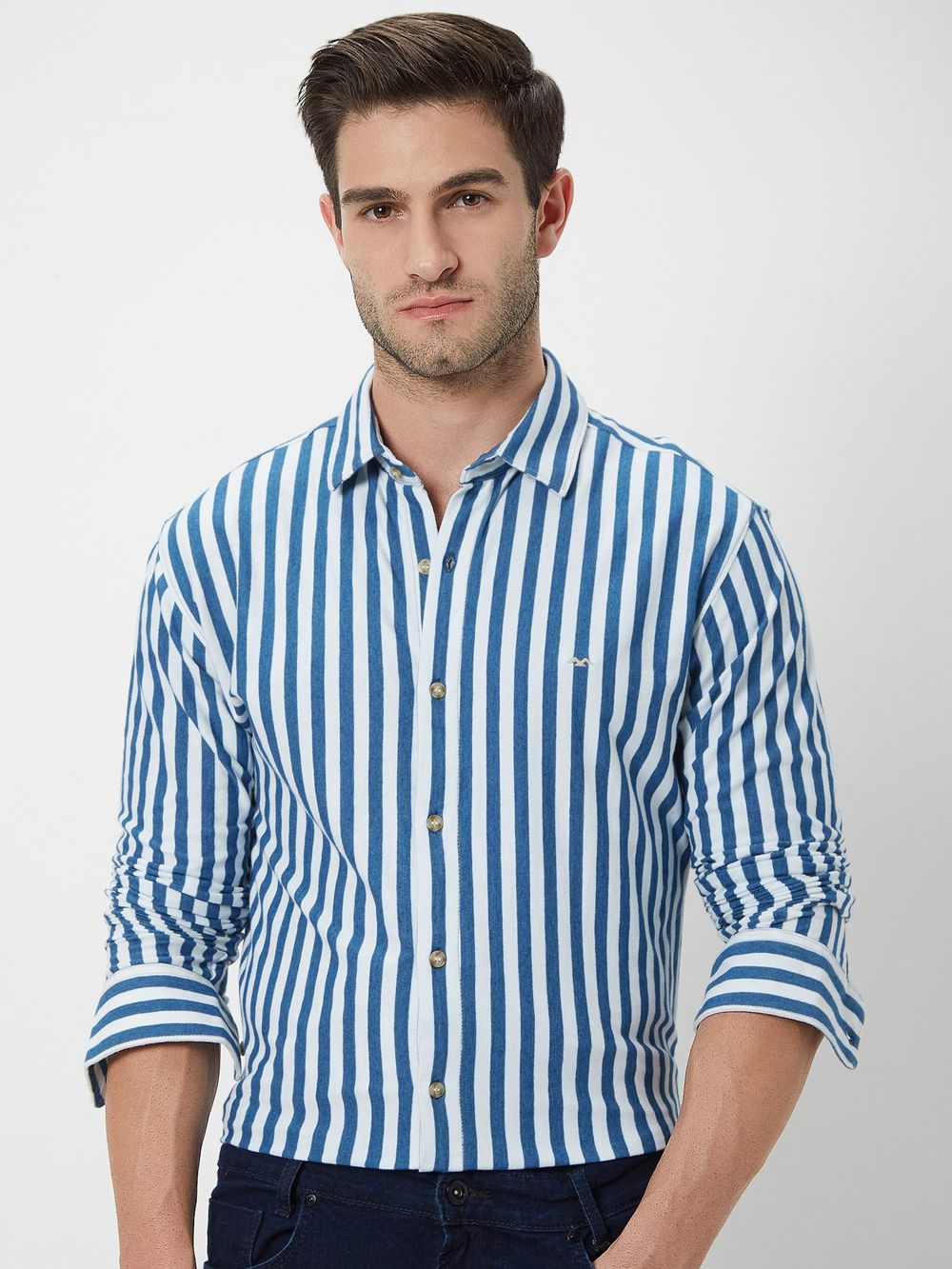 Blue Candy Stripe Shirt