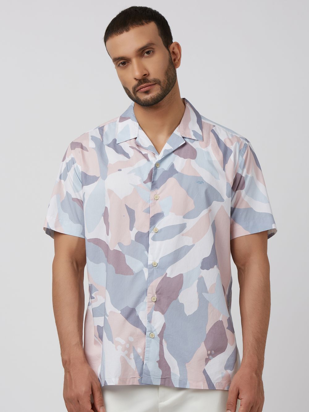 Multicolour Resort Print Relaxed Fit Casual Shirt