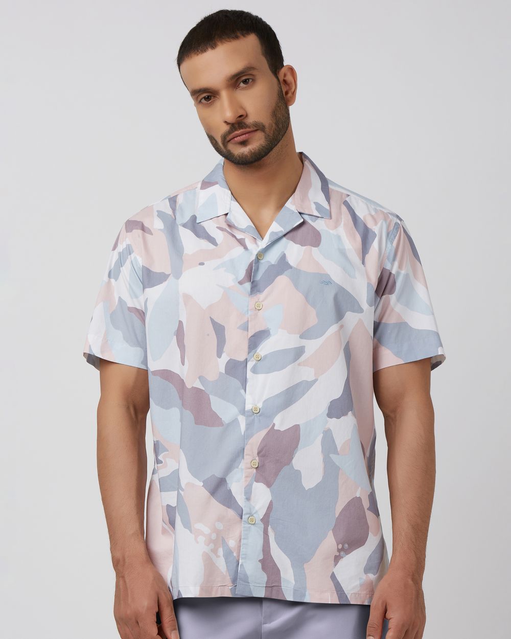 Multicolour Resort Print Relaxed Fit Casual Shirt