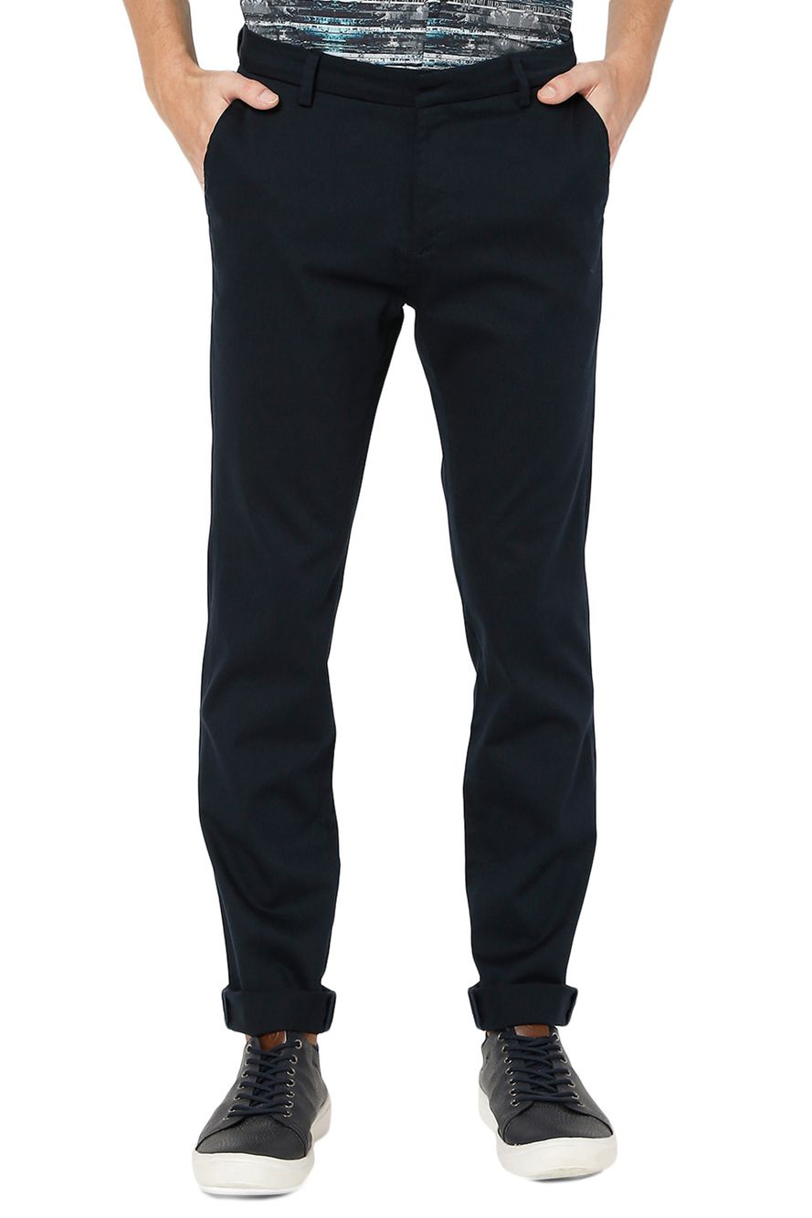 Navy Pencil Fit Stretch Chinos