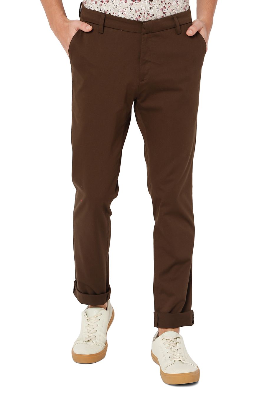 Olive Pencil Fit Stretch Chinos