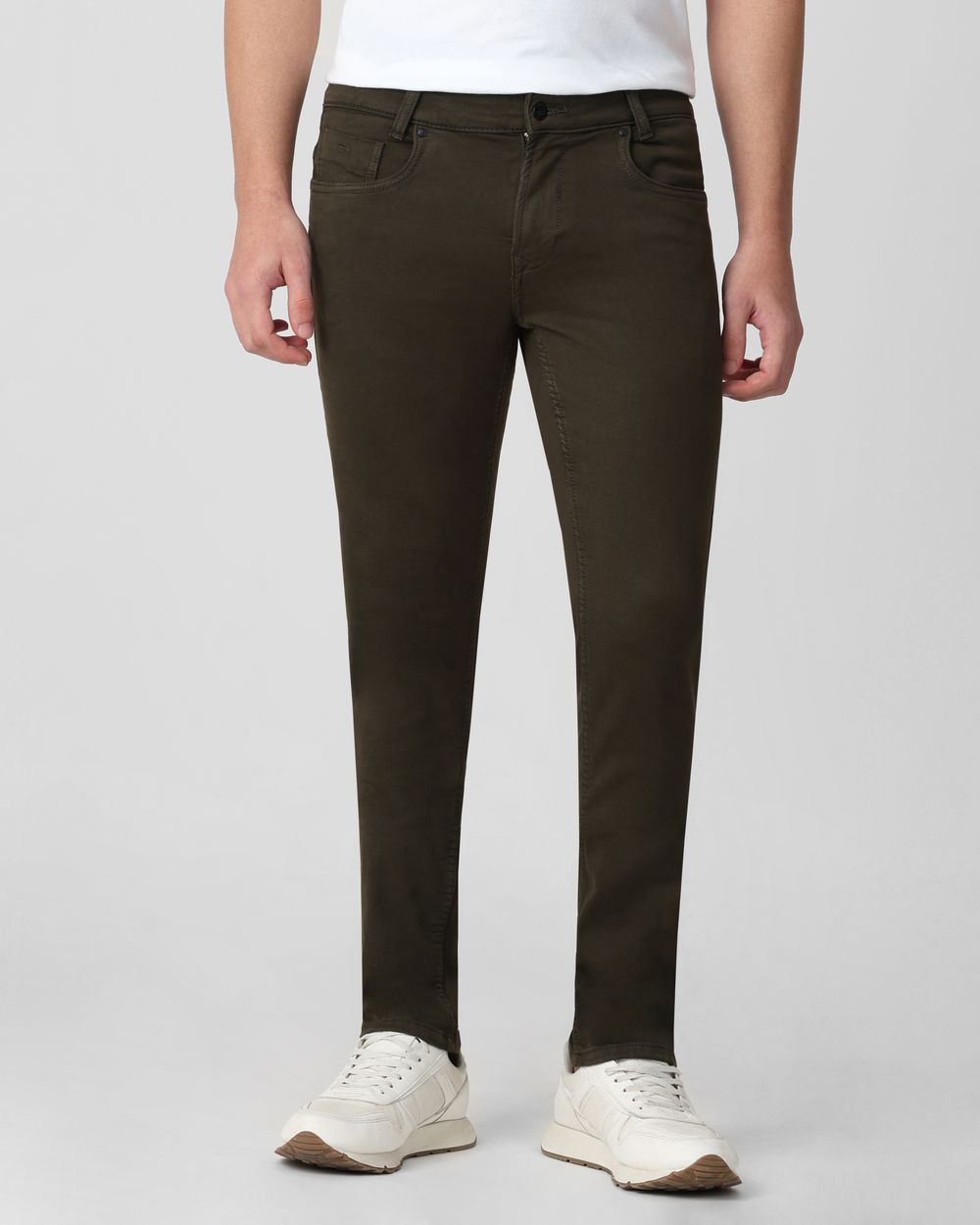 Dark Olive Super Slim Fit Superstretch Coloured Jeans