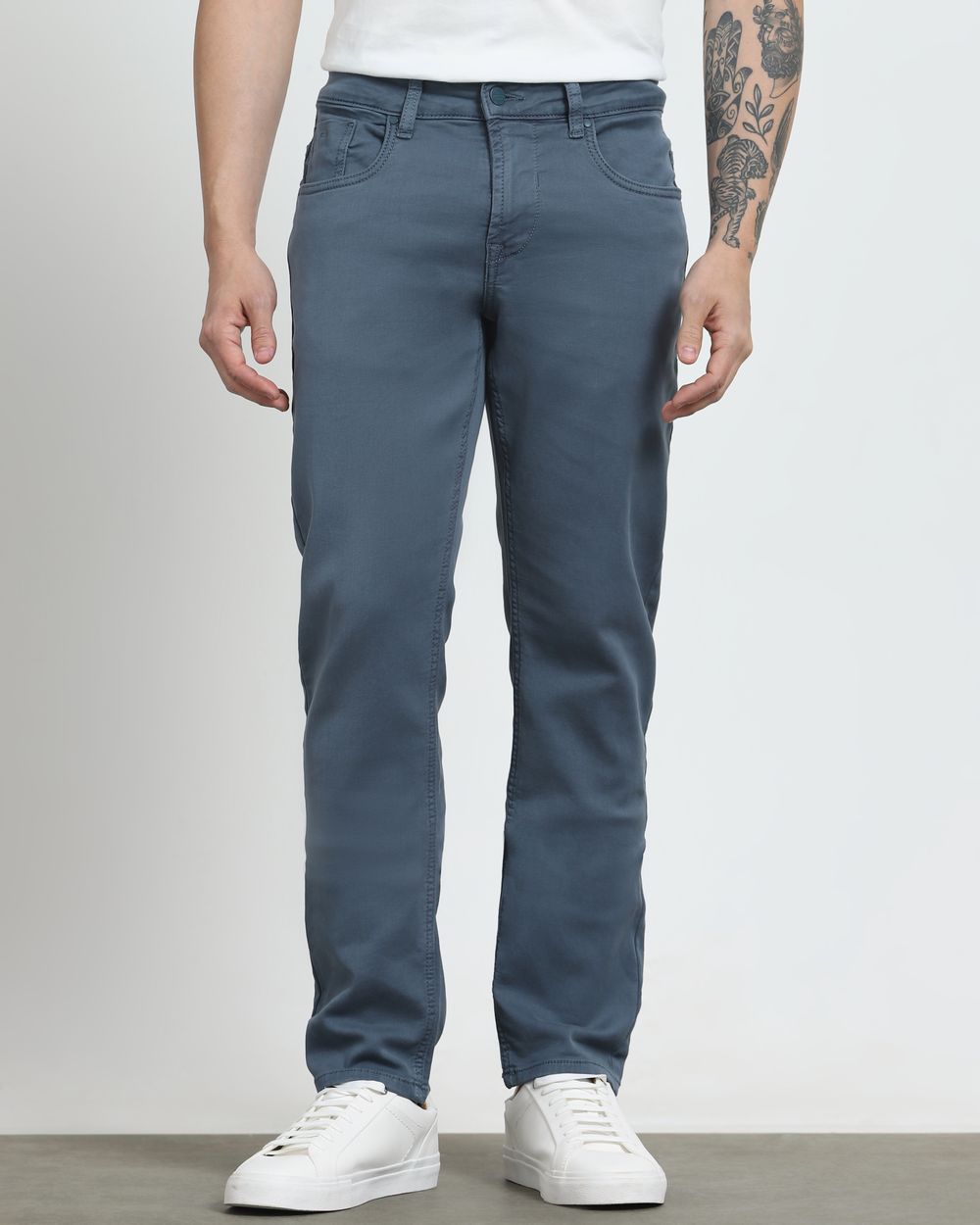 Blue Grey Super Slim Fit Jeans