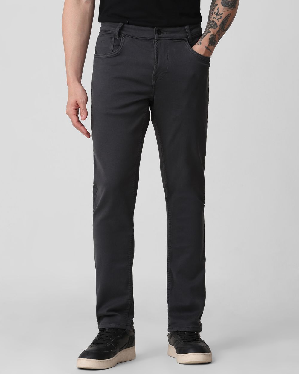 Grey Super Slim Fit Superstretch Coloured Jeans