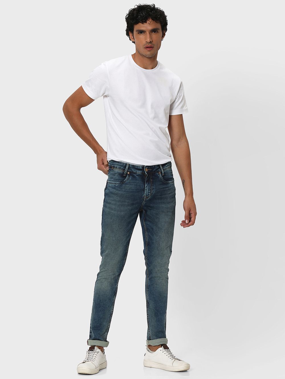 Tinted Skinny Fit Denim Deluxe Stretch Jeans