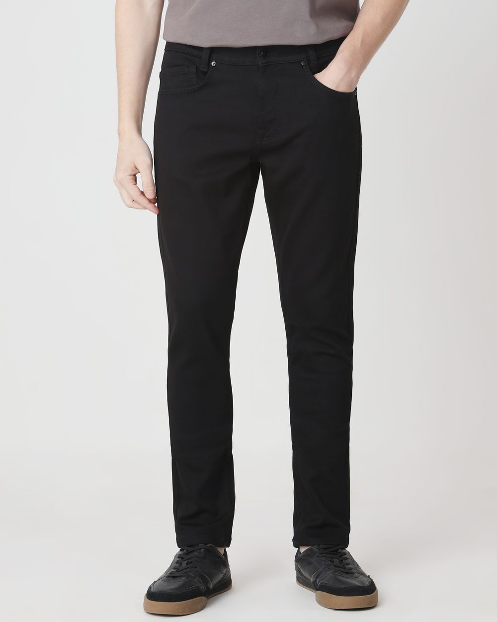 Jet Black Skinny Fit Jeans