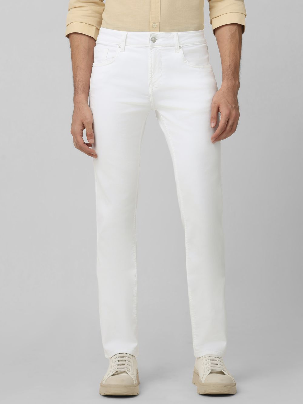 White Super Slim Fit Denim Deluxe Stretch Jeans