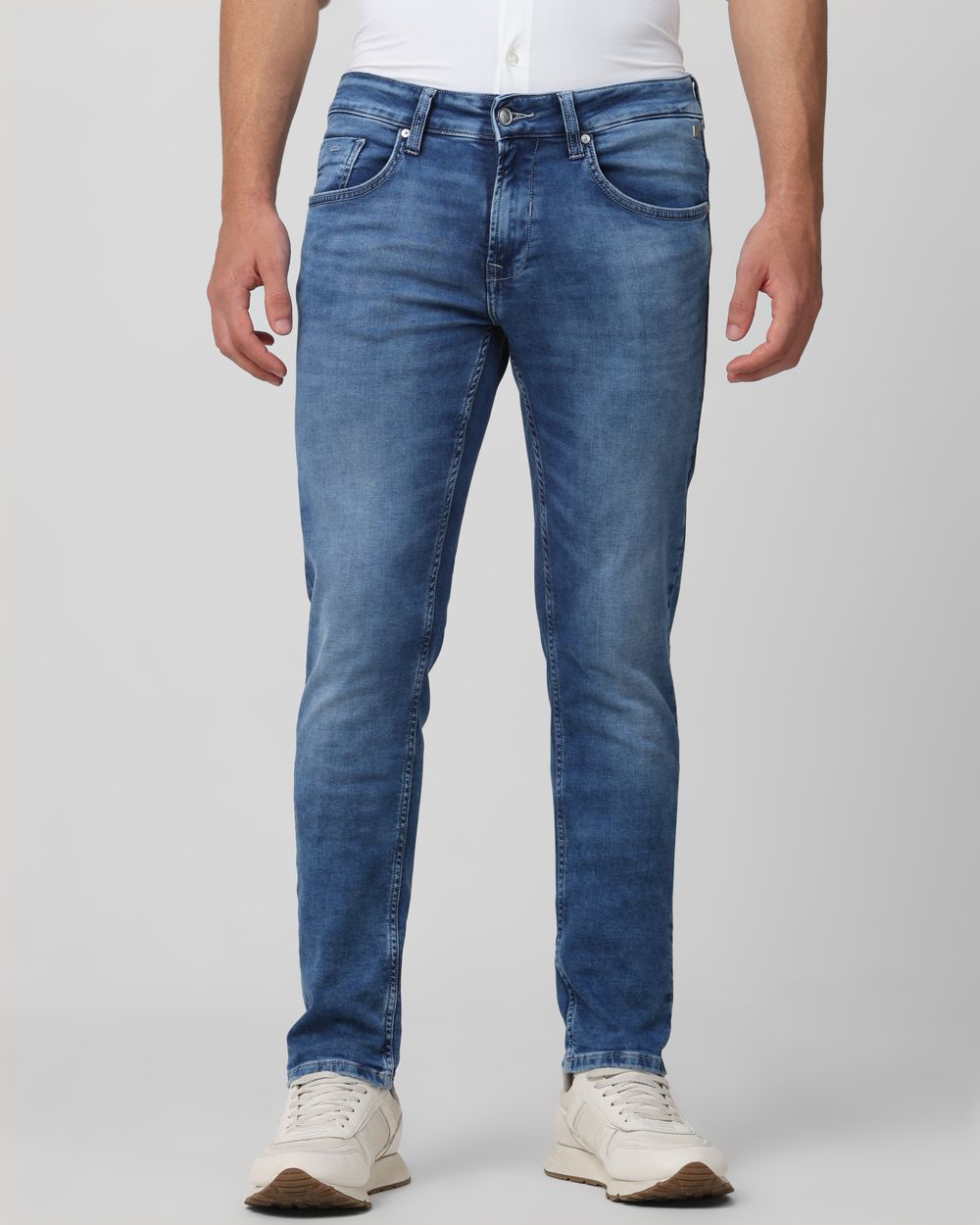 Mid Blue Super Slim Fit Flyweight Jeans