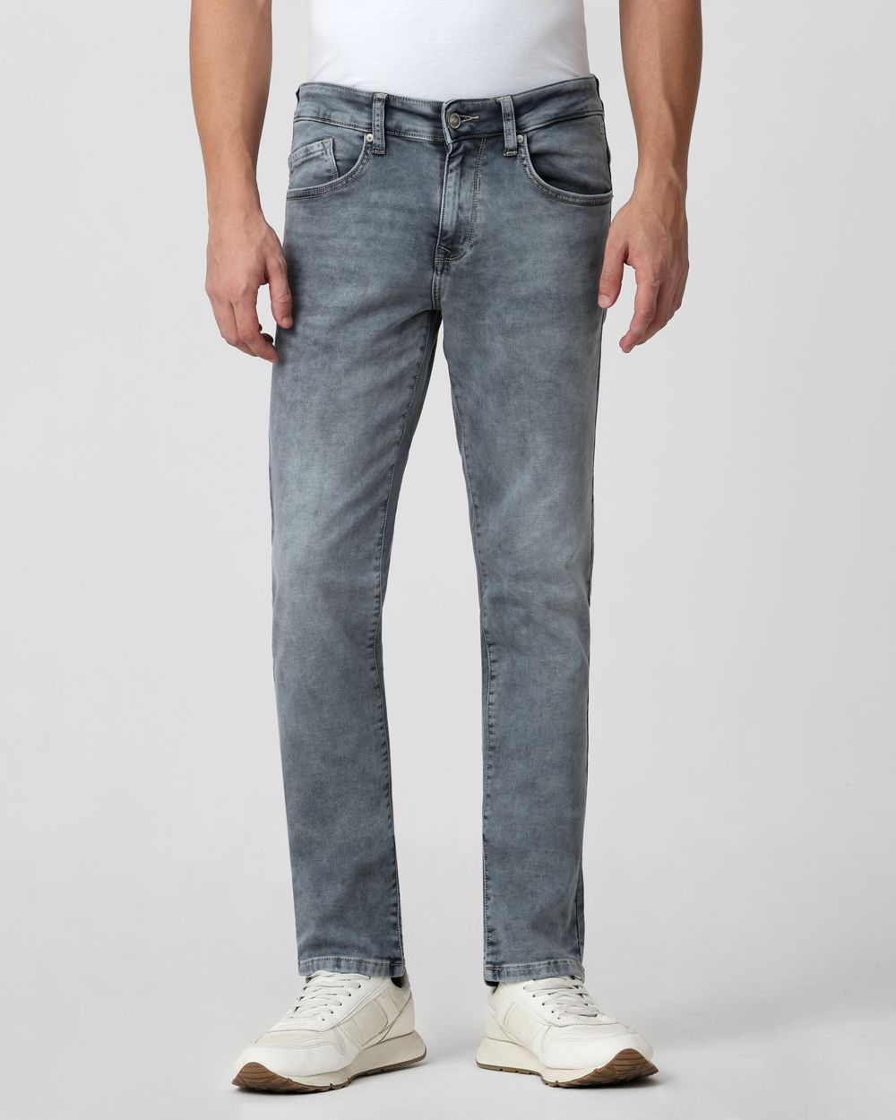 Grey Super Slim Fit Flyweight Jeans