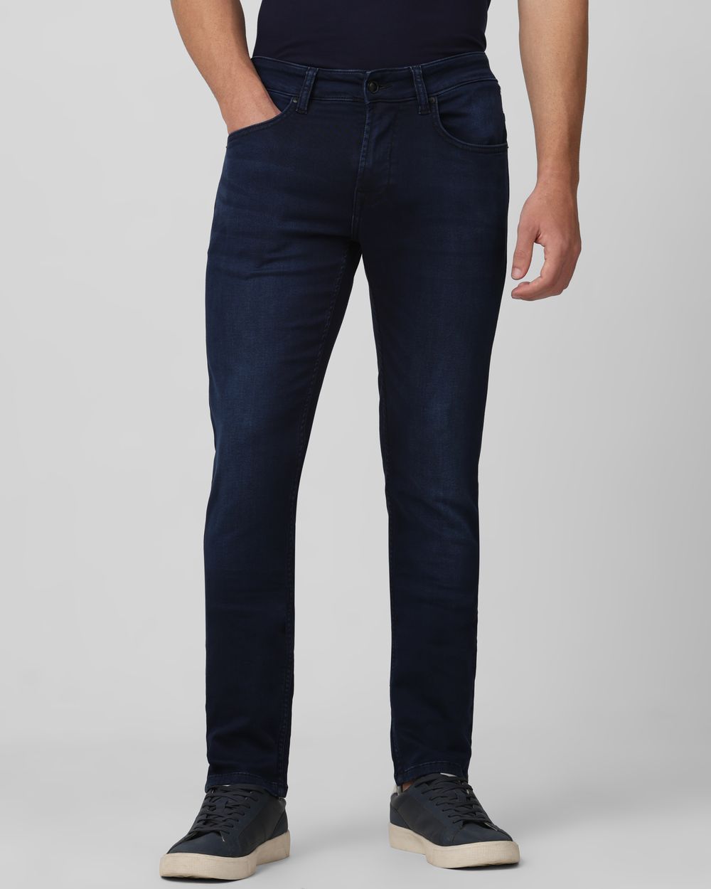 Deep Indigo Blue Super Slim Fit Flyweight Jeans
