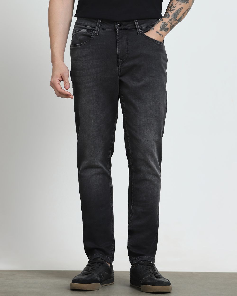 Charcoal Skinny Fit Jeans