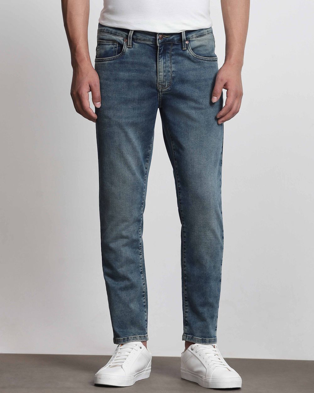 Tinted Ankle Length Jeans