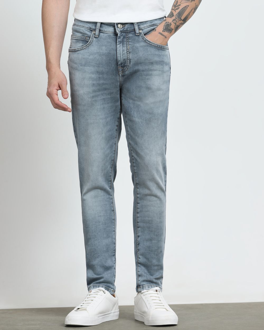 Grey Skinny Fit Jeans