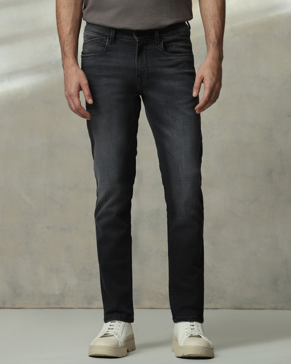 Charcoal Ankle Length Jeans