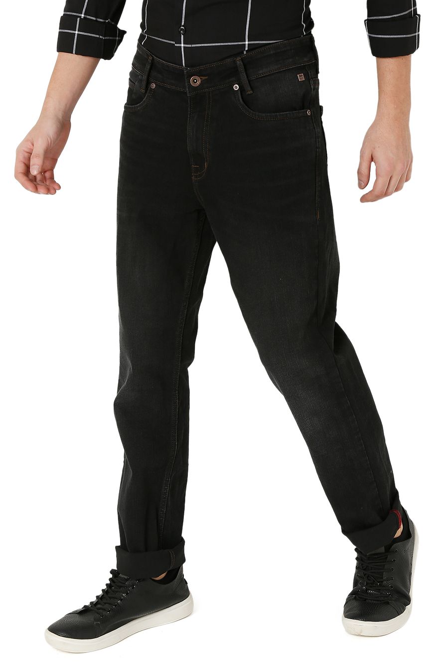 Black Straight Fit Original Stretch Jeans