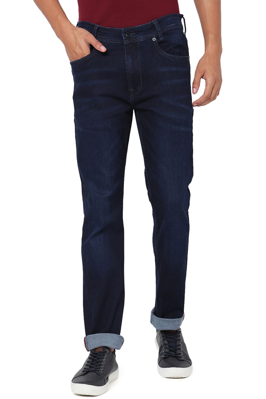 Mid Blue Straight Fit Original Stretch Jeans