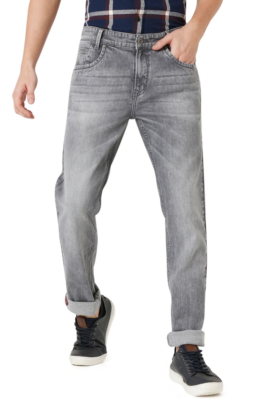 Grey Narrow Fit Original Stretch Jeans