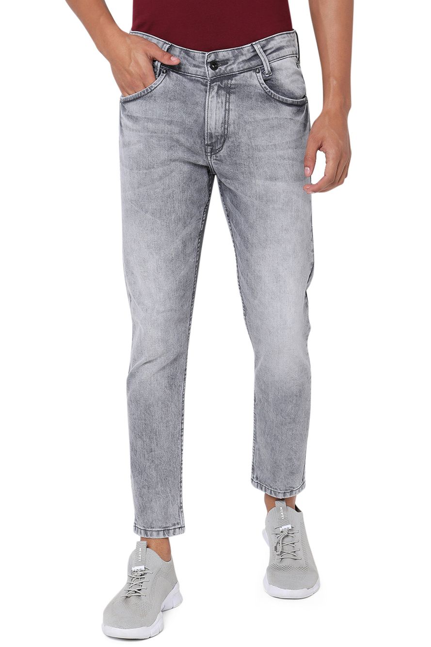 Grey Ankle Length Original Stretch Jeans