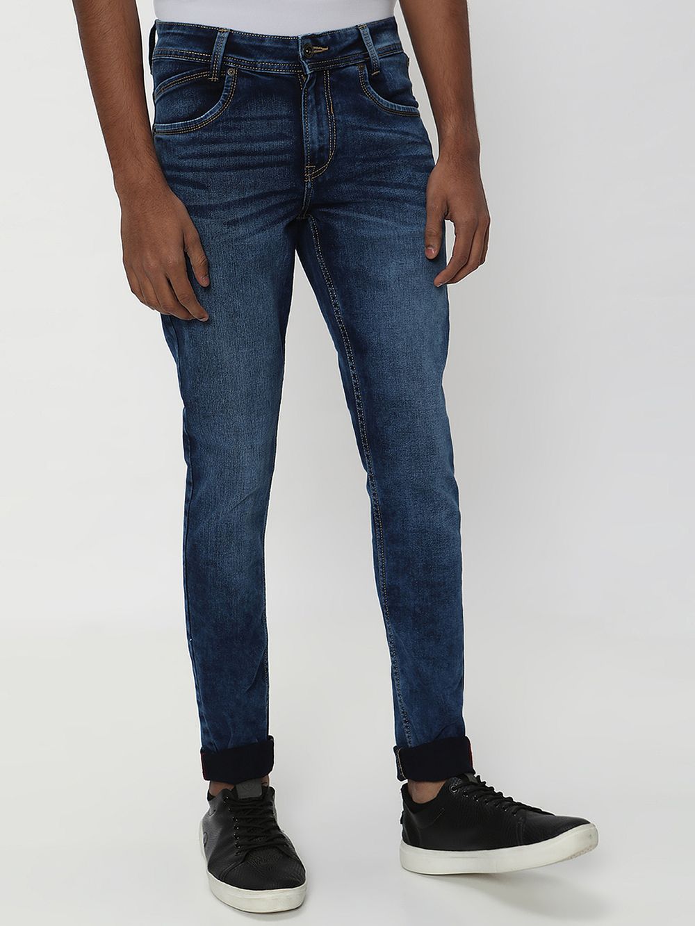 Indigo Blue Skinny Fit Originals Stretch Jeans