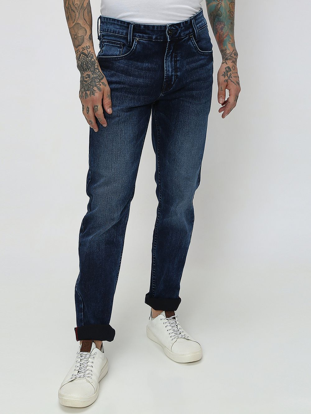 Indigo Blue Narrow Fit Originals Stretch Jeans