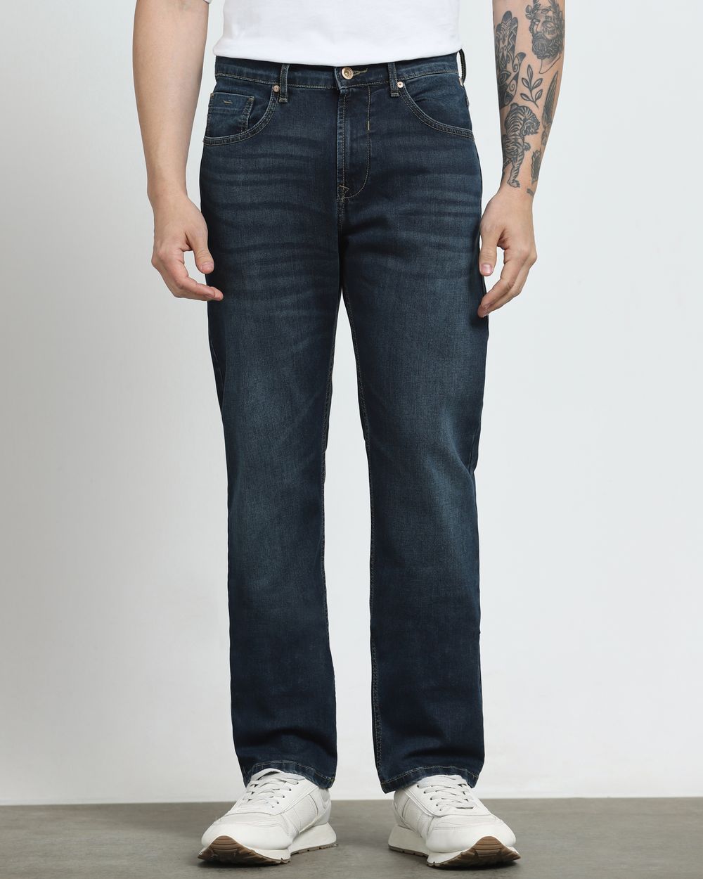 Dark Indigo Blue Super Slim Fit Jeans