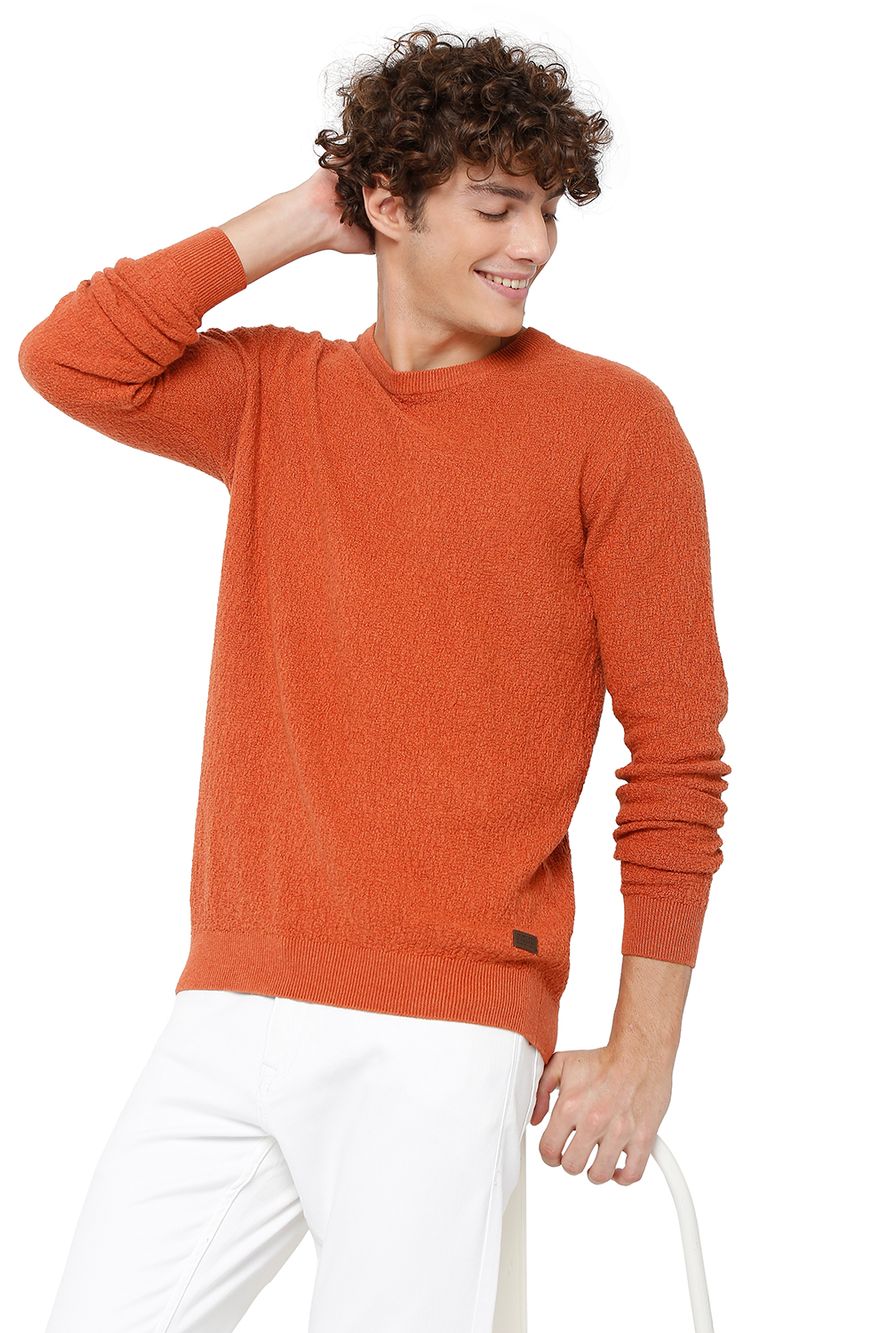 Towelknit Cotton Sweater