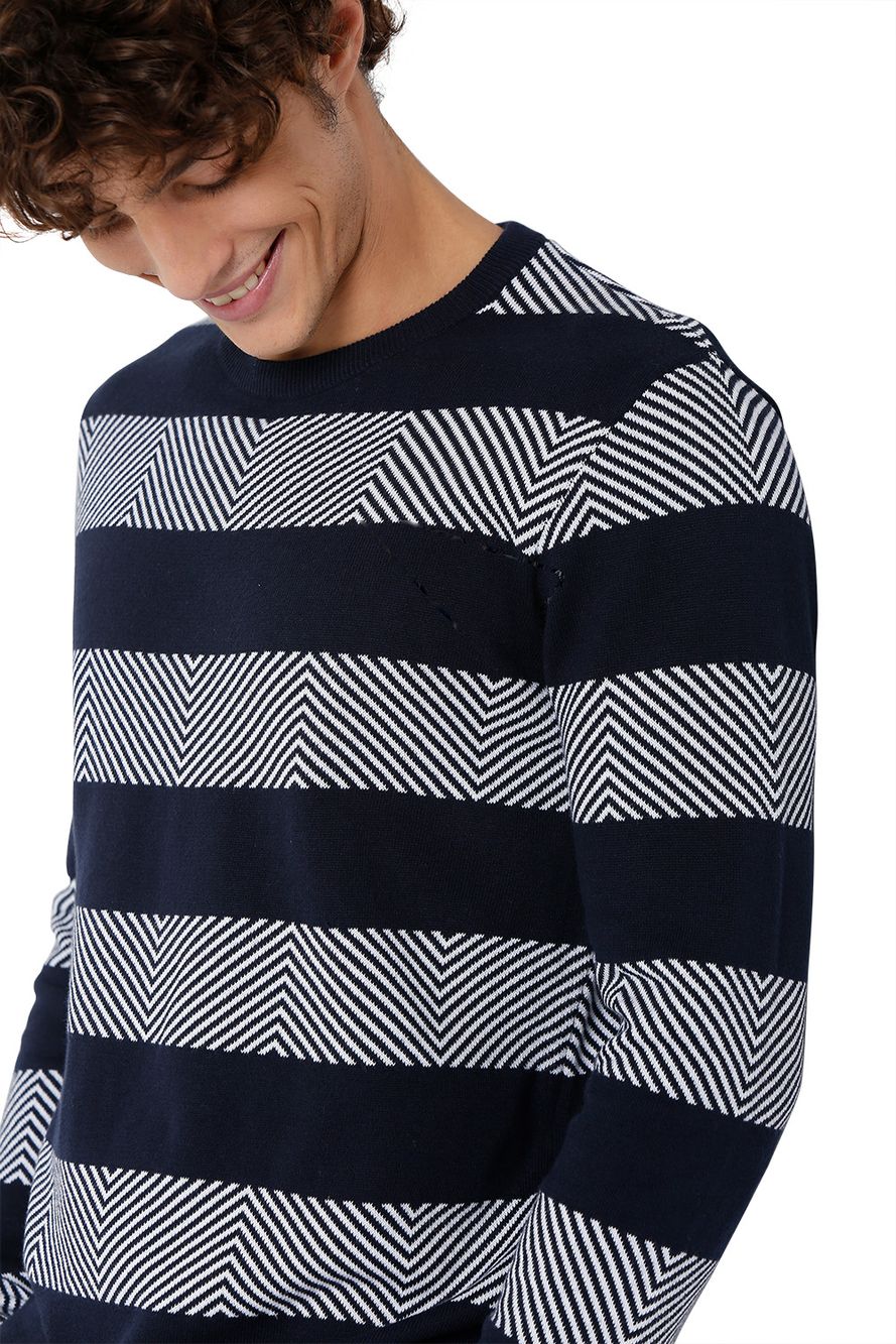 Chevron Stripe Sweater