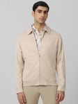 Beige Suede Plain Jacket