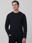 Textured Plain Slim Fit Sweatshirt