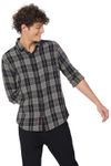 Navy & Olive Large Check Slim Fit Casual Shirt