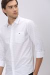 White & Textured Dobby Shirt