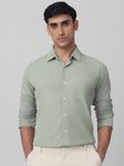 Sage Corduroy Plain Slim Fit Casual Shirt