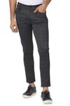 Stretch Cotton Jeans Ankle Length Charcoal Chinos