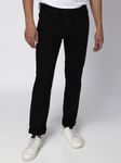 Black Straight Fit Denim Deluxe Stretch Jeans