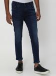 Dark Indigo Blue Ankle Length Flyweight Jeans