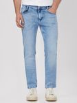 Mid Blue Super Slim Fit Denim Deluxe Stretch Jeans