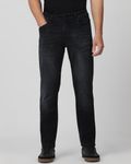 Black Straight Fit Denim Deluxe Stretch Jeans
