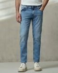 Light Blue Ankle Length Jeans