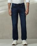 Dark Indigo Blue Straight Fit Jeans