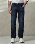 Blue Black Straight Fit Jeans