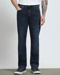 Blue Black Straight Fit Jeans
